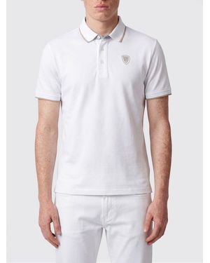 Blauer Polo Shirt - White