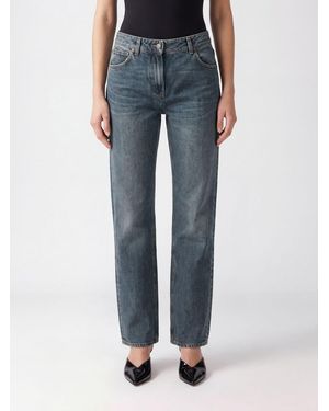 Magda Butrym Mid-Rise Straight-Leg Cotton Denim Jeans - Blue