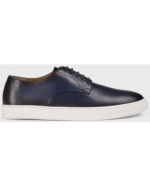 Doucal's Leather Sneakers - Blue