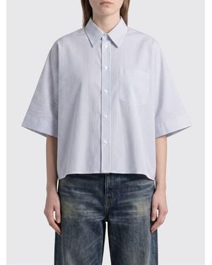 MM6 by Maison Margiela Striped Cotton Shirt - Grey