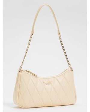 Twinset Quilted Faux Leather Bag - Natural