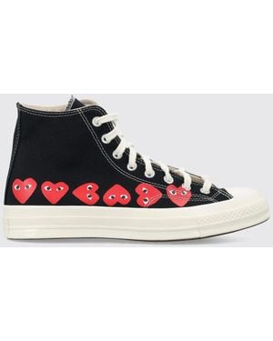 Comme des Garçons Multi Heart Hi Top - Black