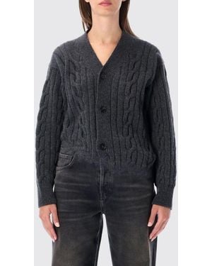 Haikure V-Neck Merino Wool And Cotton Denim Jumpsuit - Grey