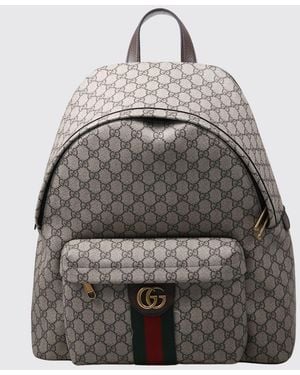 Gucci Ophidia Gg Supreme Fabric Backpack - Gray