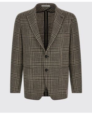 Tagliatore Virgin Wool Silk Blazer - Multicolor