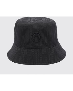 Marine Serre Recycled Polyester Bucket Hat - Black