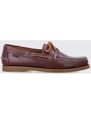 Sebago Portland Waxed Leather Boat Loafers - Brown