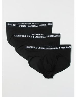 KARL LAGERFELD Set Of 3 Organic Cotton Briefs - Black