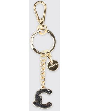 Coccinelle C-Me Keychain - White