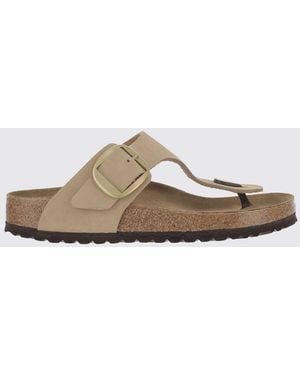 Birkenstock Sandalo Gizeh Big Buckle - Bianco
