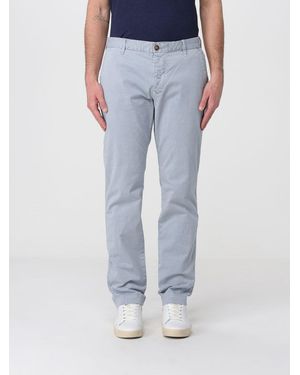 Blauer Pantalon Chino En Coton Stretch - Bleu