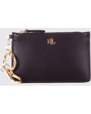 Ralph Lauren Leather Credit Card Holder - Purple