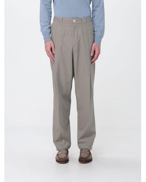Brunello Cucinelli Cotton Tailored Trousers - Grey