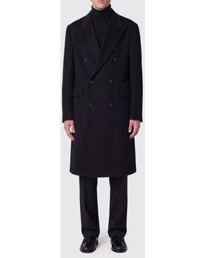 Tagliatore Double-Breasted Long Coat - Blue