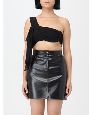Moschino Top In Chiffon - Black