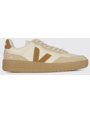 Veja V-90 O.T. Leather Trainers - Natural