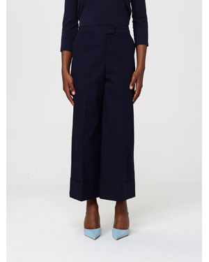 PT Torino Cotton Twill Cropped Pants - Blue