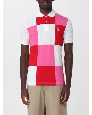 Comme des Garçons Comme Des GarÇ Ons Check Cotton Slim Fit Polo Shirt With Embroidered Logo
