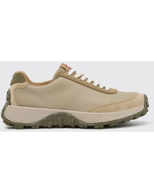 Camper Drift Trail Suede Low-Top Trainers With Vibram Sole - Natural