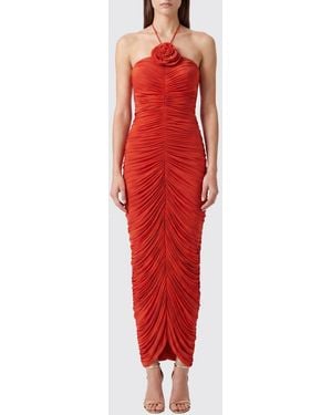 Magda Butrym Vestido Mujer - Rojo