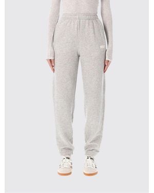 American Vintage High-Waisted Linen And Cotton Track Trousers - White