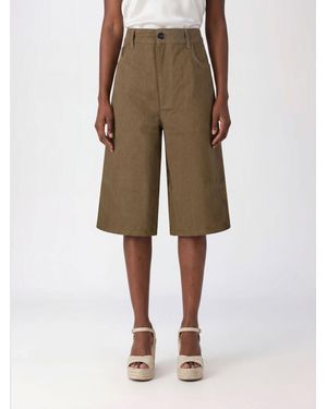 Rohe High-Waisted 5-Pocket Knee-Length Bermuda Shorts - Natural