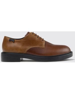 Camper Bicolour Twins Derby Shoes - Brown