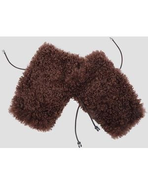 Ganni Gloves - Brown