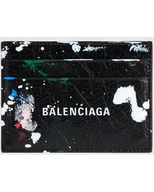 Balenciaga Abstract Logo Card Holder - White