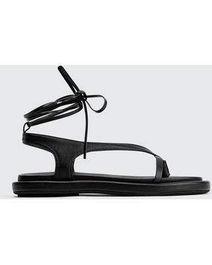 Poeve Sandalias De Piel - Blanco