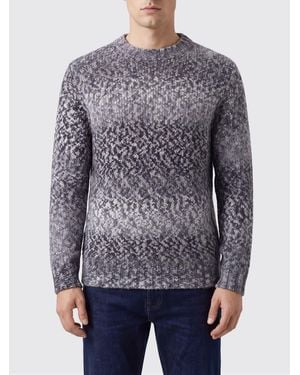 Dondup Pullover Aus Wollmischung Mit Rundhalsausschnitt Und Abstraktem Muster - Blau
