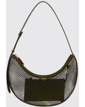 Alaïa One Piece Half-Moon Shoulder Bag - Black