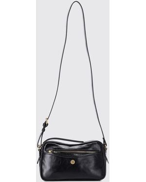 Gianni Chiarini Cleo Leather Shoulder Bag With Braided Removable Handle - White
