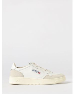 Autry Medalist Low Leather Trainers - Natural