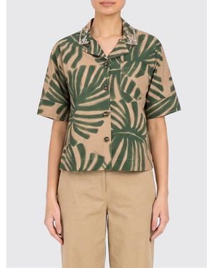 Twinset Floral Print Cotton Shirt - Green