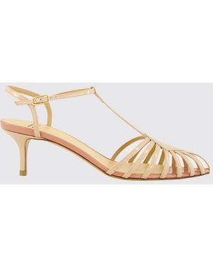 Francesco Russo Patent Leather Sandals - Natural