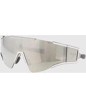 Balmain Sleek Shield Sunglasses For Eye Protection And Style - Gray