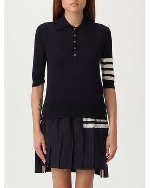 Thom Browne Wool Polo Shirt - Black