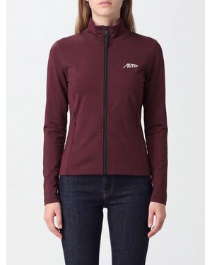 Autry Slim Fit Zip-Up Sweatshirt - Purple
