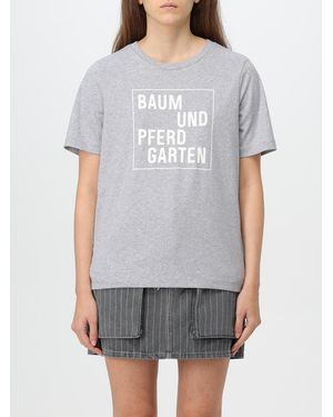 Baum und Pferdgarten T-Shirt - Grigio