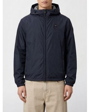 Blauer Cotton Lined Nylon Windbreaker - Blue