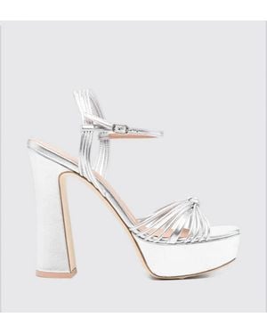 Malone Souliers Lucille Laminated Nappa Sandal - White