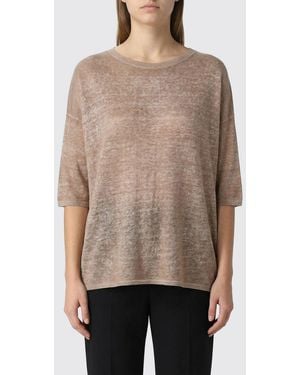Avant Toi Crew Neck Knit - Natural