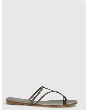 Pedro Garcia Rhinestone Flip-Flop Sandal - Green