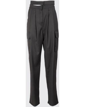 ANDREADAMO Pantalones Mujer - Gris