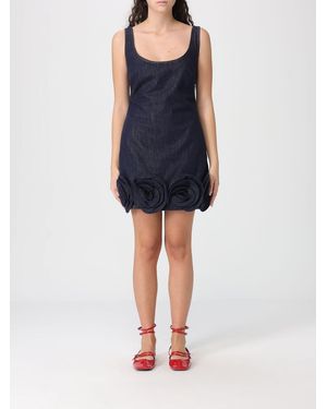 Self-Portrait Vestido Mujer - Azul