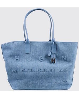 Hogan Cotton Denim Bag - Blue