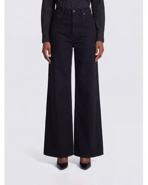 KHAITE Dane High-Waisted Wide-Leg Jeans - Blue