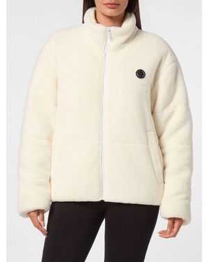 Philipp Plein Relaxed Fit Short Sports Jacket - Natural