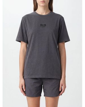 11 11 L.U.C.K. 11:11 .U.C.K. Camiseta De Algodón Con Cuello Redondo Y Logo Tono Sobre Tono - Gris